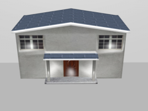 house 001 low polygons 3D Model