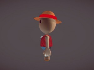 luffy little big planet Modelo 3D