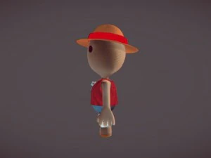 luffy little big planet 3D Model