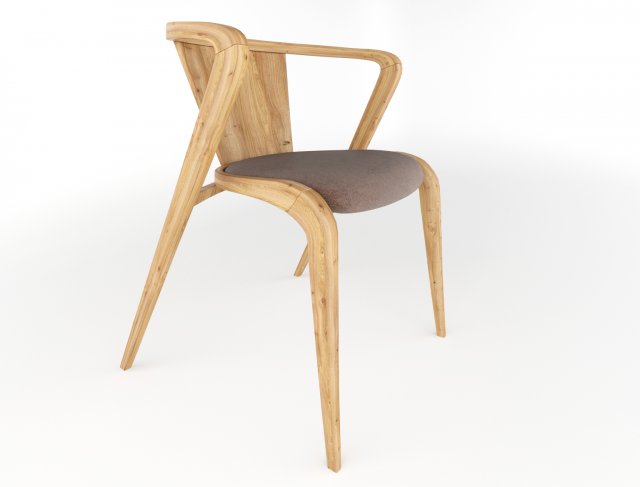 portuguese roots chair by around the tree 3D Модель .c4d .max .obj .3ds .fbx .stl .blend