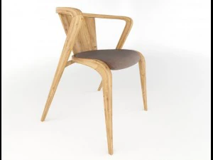 나무 주위에 있는 포르투갈 뿌리 의자 3D 모델