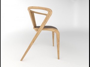 portuguese roots chair by around the tree 3D Модель