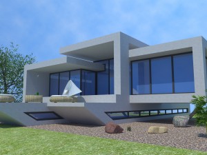 beach villa miami Modelo 3D