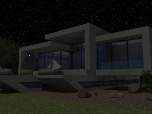 beach villa miami Modelo 3D