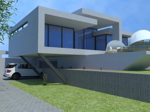 vila na praia em miami Modelo 3D