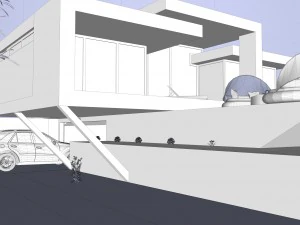 beach villa miami 3D Model