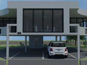 beach villa palm bay Model 3D