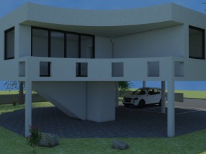 beach villa palm bay 3D Модель