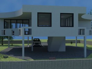 beach villa palm bay 3D Model