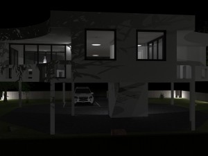 beach villa palm bay 3D Модель