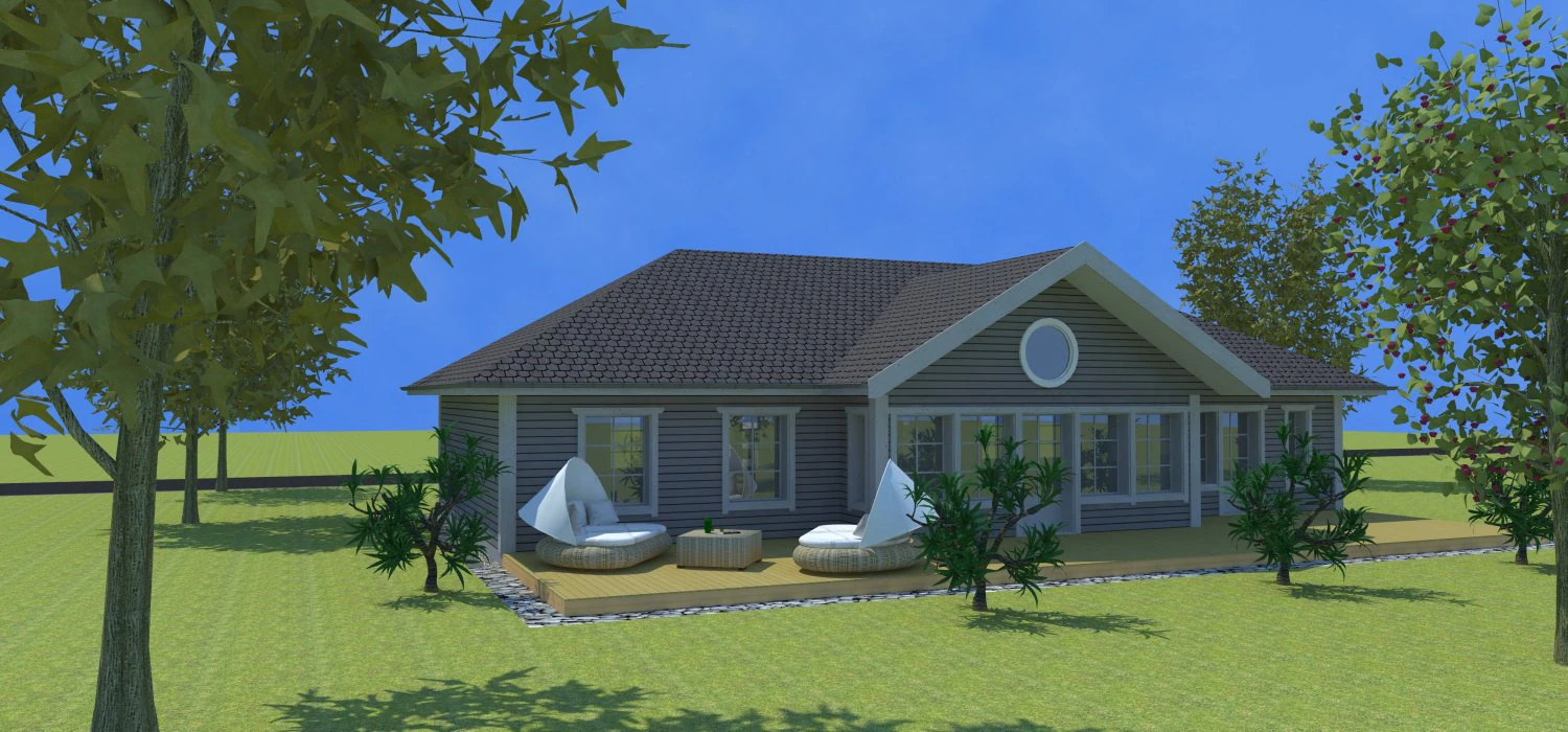 house sjholmen 3D Model .c4d .max .obj .3ds .fbx .stl .blend 
