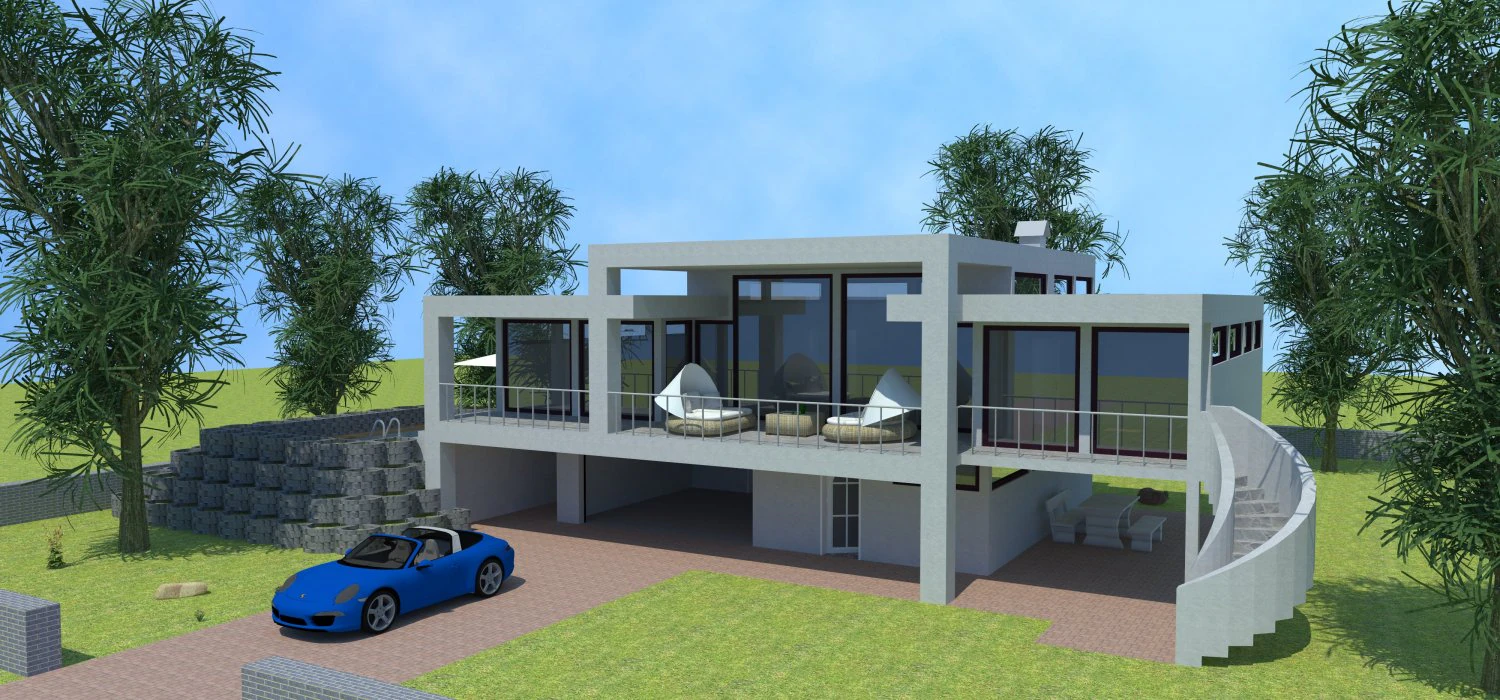 san diego villa 3D Model .c4d .max .obj .3ds .fbx .stl .blend 