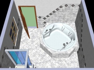 luxury bathroom Model 3D