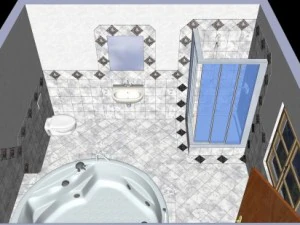 luxury bathroom 3D Model