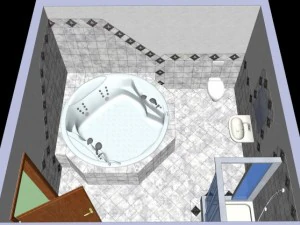 luxury bathroom 3D Model