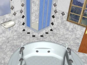 luxury bathroom 3D Model
