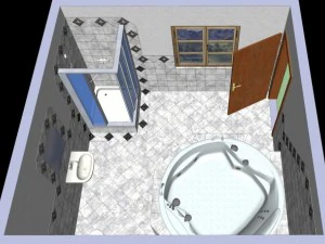 luxury bathroom 3D Model