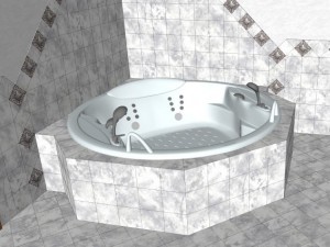 luxury bathroom Modelo 3D