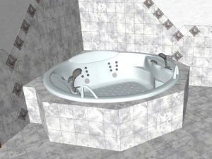 luxury bathroom 3D Model