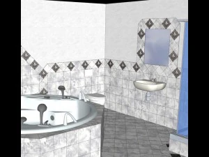 luxury bathroom 3D Model