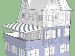 old german house 3D Model