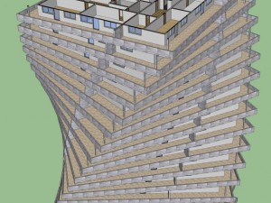 twistedtower 3Dモデル