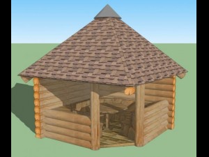 garden sheds Model 3D