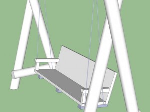garden swing 3D मॉडल