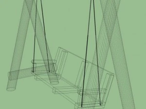 garden swing 3D Model