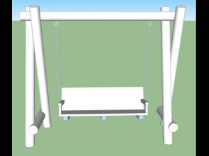 garden swing 3D मॉडल