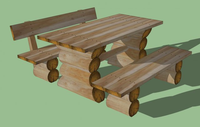 garden set 3D Model .c4d .max .obj .3ds .fbx .stl .blend 