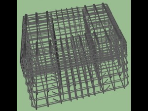 reinforced concrete foundation 3D मॉडल