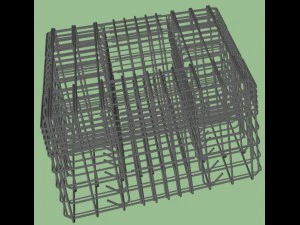 reinforced concrete foundation 3D Model