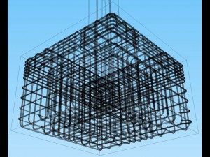 reinforced concrete foundation 3D मॉडल