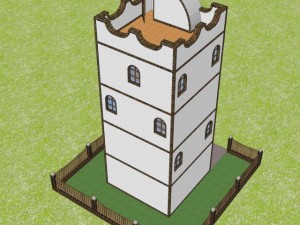 tower house Model 3D