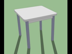 wooden table Model 3D