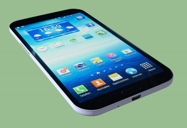 samsung galaxy mega gt19205 3D Model .c4d .max .obj .3ds .fbx .stl .blend 