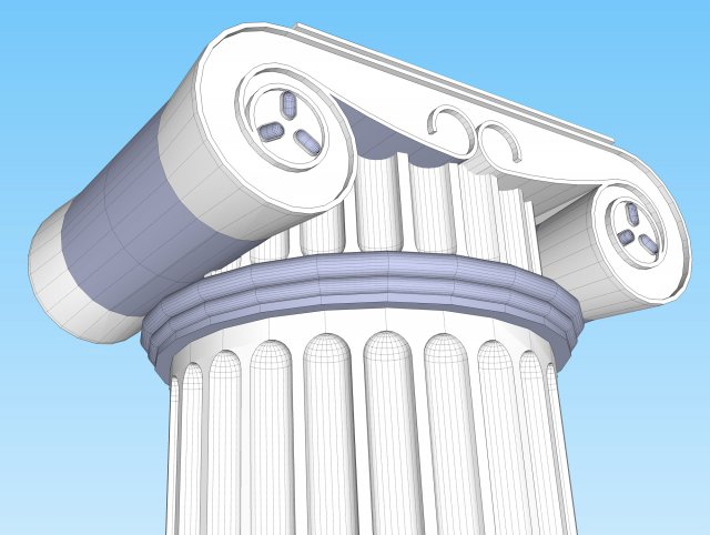 marble temple column Modèle 3D .c4d .max .obj .3ds .fbx .stl .blend 