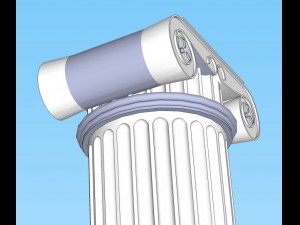 marble temple column Modèle 3D