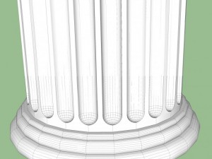 marble temple column Modèle 3D