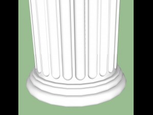 marble temple column Modèle 3D