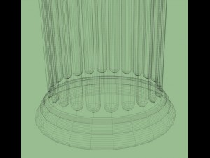 marble temple column Modèle 3D