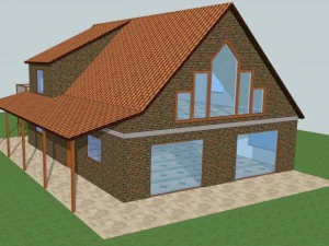 elegant singlefamily house 3D Model