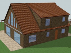 elegant singlefamily house 3D 모델