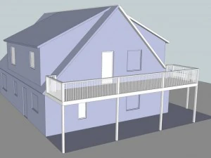 elegant singlefamily house 3D Model