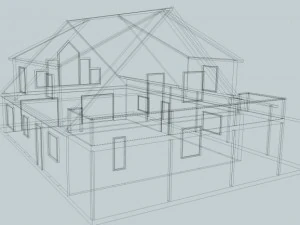 elegant singlefamily house 3D Model