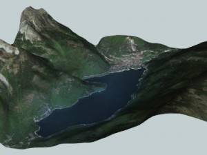 lake molveno italy Model 3D