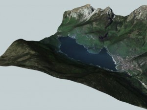 lake molveno italy 3D Model