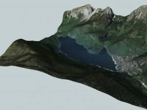 lake molveno italy 3D Model