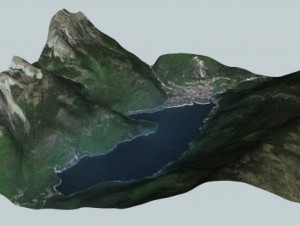lake molveno italy 3D Model